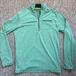 Prana Men’s Zylo Quarter Zip Green Large